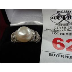 Custom Pearl Estate Ring - Marked .925