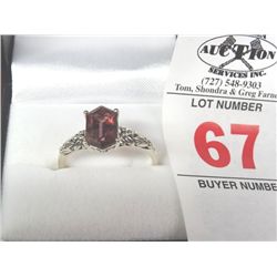 Aurora Topaz Estate Ring - Marked .925