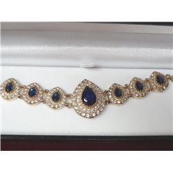 7.76 Ct. Custom Sapphire Estate Bracelet ($3600 Retail Replacement)