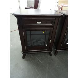 New Electric Fireplace Heater in Cabinet w/ Drawer - Espresso Color 70PF373BES - Retail $449