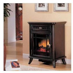 New Electric Fireplace Heater in Cabinet w/ Drawer - Espresso Color 70PF373BES - Retail $449