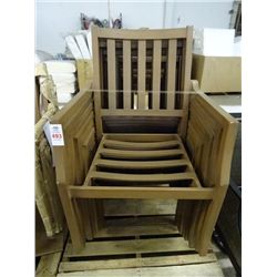 25 Brown Slat Back Outdoor Chairs - 25 Times the Money