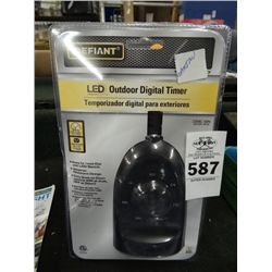 Defiant LED Outdoor Digital Timer