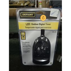 Defiant LED Outdoor Digital Timer