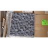 Image 1 : 11  BOXES APPROX 55 PCS 12X12 BLACK LIMESTONE HONED DIMENSIONAL MOSIAC RETAIL 987.00 AT 17.95 PER SQ