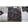 Image 1 : 11 BOXES APPROX 99 PCS 12X12 NEW ST LAURANT 1" SAQUARE MOSAIC RETAIL 1777.00 AT 17.95 PER SQ FT