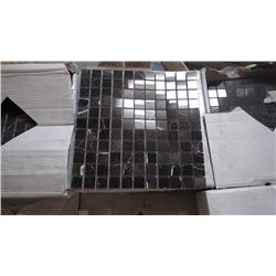 12 BOXES APPROX 108 PCS 12X12 NEW ST LAURANT 1" SQUARE MOSAIC RETAIL 1932.00 AT 17.95 PER SQ FT