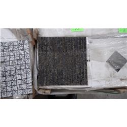 12 BOXES, 120 PCS, 12X12 MOSAIC UBATUBA GRANITE 3-SPLIT PLANKING RETAIL 2874.00 AT 23.95 PER SQ FT