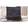 Image 1 : 10 BOXES, 100 PCS 12X12 BLACK GALAXY 1" SQUARES MOSIAC RETAIL 2195.00 AT 21.95 PER SQ FT