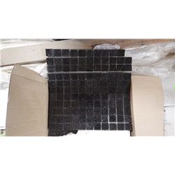 11 BOXES 110 PCS 12X12 BLACK GALAXY 1" SQAURES MOSAIC RETAIL 2414.00 AT 21.95 PER SQ FT
