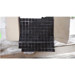11 BOXES 110 PCS 12X12 BLACK GALAXY 1" SQAURES MOSAIC RETAIL 2414.00 AT 21.95 PER SQ FT