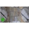 Image 1 : 27 BOXESS, APPROX 135 PCS, 12X12 DESERT GOLD 1X4 MOSAIC RETAIL 1883.25 AT 13.95 PER SQ FT