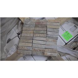 27 BOXESS, APPROX 135 PCS, 12X12 DESERT GOLD 1X4 MOSAIC RETAIL 1883.25 AT 13.95 PER SQ FT