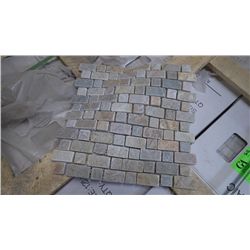 30 BOXES, APPROX 150 PCS, 12X12 DESERY GOLD STAGGERED MOSAIC RETAIL 2092.00 AT 13.95 PER SQ FT