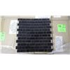 Image 1 : 12 BOXES, 120 PCS 12X12 ABSOLUTE BLACK STAGGERED MOSAIC RETAIL 2274.00 AT 18.95 PER SQ FT