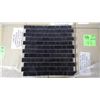 Image 1 : 12 BOXES, 120 PCS 12X12 ABSOLUTE BLACK STAGGERED MOSAIC RETAIL 2274.00 AT 18.95 PER SQ FT