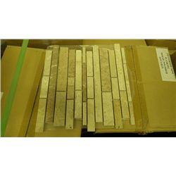 8 BOXES 80 PCS 12X12 TRAVERTINE MINI PLANKING MOSAIC RETAIL 1436.00 AT 17.95 PER SQ FT