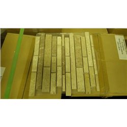 8 BOXES 80 PCS 12X12 TRAVERTINE MINI PLANKING MOSAIC RETAIL 1436.00 AT 17.95 PER SQ FT