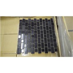15 BOXES, 150 PCS 12X12 PLACK LIMESTONE STAGGERED MOSAIC RETAIL 2842.00 AT 18.95 PER SQ FT