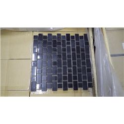 15 BOXES, 150 PCS 12X12 PLACK LIMESTONE STAGGERED MOSAIC RETAIL 2842.00 AT 18.95 PER SQ FT