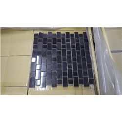 14.5 BOXES, 145 PCS 12X12 B;ACK LIMESTONE STAGGERED MOSAIC RETAIL 2747.00 AT 18.95 PER SQ FT