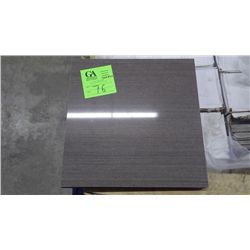 1 CRATE 360 PCS, 12X12 BROWN WOOD VEIN MARBLE TILE RETAIL 6462.00 AT 17.95 PER SQ FT