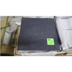 1 CRATE APPROX 168 PCS 18X18 HONED BLACK GALAXY GRANITE TILE RETAIL 8223.00 AT 32.65 PER SQ FT