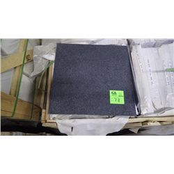1 CRATE APPROX 168 PCS 18X18 HONED BLACK GALAXY GRANITE TILE RETAIL 8223.00 AT 32.65 PER SQ FT