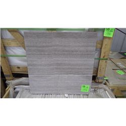 1 CRATE APPROX 90 PCS 24X24 GREY WOODRIDGE MARBLE TILE RETAIL 6655.00 AT 18.48 PER SQ FT