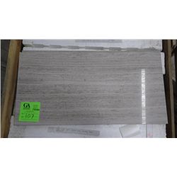 1 CRATE 140 PCS 12X24 LIGHT WOODRIDGE MARBLE TILE RETAIL 5173.00 AT 18.48 PER SQ FT