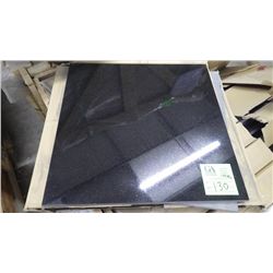 1 CRATE APPROX 144 PCS 18X18 ABSOLUTE BLACK POLISHED GRANITE TILE REATIL 5032.00 AT 23.30 PER SQ FT