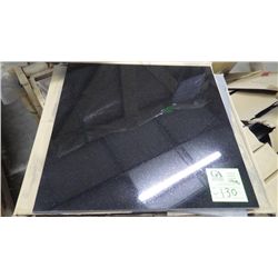 1 CRATE APPROX 168 PCS 18X18 ABSOLUTE BLACK POLISHED GRANITE TILE RETAIL 5871.00 AT 23.30 PER SQ FT
