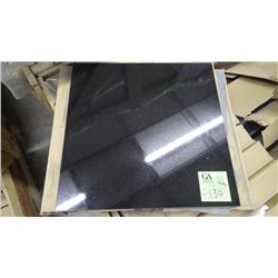 1 CRATE APPROX 168 PCS 18X18 ABSOLUTE BLACK POLISHED GRANITE TILE RETAIL 5871.00 AT 23.30 PER SQ FT