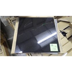 1 CRATE APPROX 168 PCS 18X18 ABSOLUTE BLACK POLISHED GRANITE TILE RETAIL 5871.00 AT 23.30 PER SQ FT