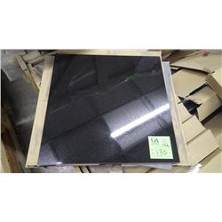 1 CRATE APPROX 144 PCS 18X18 ABSOLUTE BLACK POLISHED GRANITE TILE REATIL 5032.00 AT 23.30 PER SQ FT