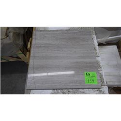 1 CRATE APPROX 82 PCS 18X18 LIGHT WOODRIDGE MARBLE TILE RETAIL 3439.00 AT 27.97 PER SQ FT