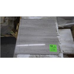 1 CRATE 120 PCS 18X18 LIGHT WOODRIDGE MARBLE TILE RETAIL 5034.00 AT 27.97 PER SQ FT