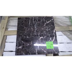 1 CRATE 120 PCS 18X18 DYNASTY BROWN MARBLE TILE RETAIL 4914.00 AT 27.30 PER SQ FT