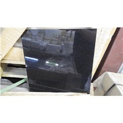 1 CRATE APPROX 180 PCS 12X24 ABSOLUTE BLACK GRANITE TILE RETAIL 7371.00 AT 20.48 PER SQ FT