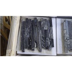 114 PCS 12X12 TREE BLACK MARBLE MINI PLANKING MOSAIC RETAIL 2160.00 AT 18.95 PER SQ FT