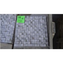 14 BOXES APPROX 70 PCS 12X12 DIMENSIONAL TRAVERTINE MOSAIC RETAIL 1256.00 AT 17.95 PER SQ FT