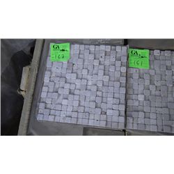 15 BOXES APPROX 75 PCS 12X12 DIMENSIONAL TRAVERTINE MOSAIC RETAIL 1346.00 AT 17.95 PER SQ FT