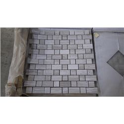 APPROX 103 PCS LIGHT WOODRIDGE STAGGERED MOSAIC RETAIL 1848.00 AT 17.95 PER SQ FT