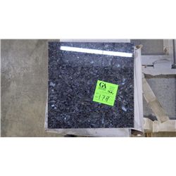 1 CRATE APPROX 190 PCS 12X12 BLUE PEARL GRANITE TILE RETAIL 3790.00 AT 19.95 PER SQ FT