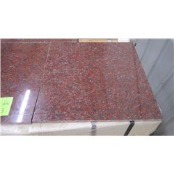 1 CRATE APPROX 168 PCS 18X18 AFRICAN RED GRANITE TILE RETAIL 13,263.00 AT 52.63