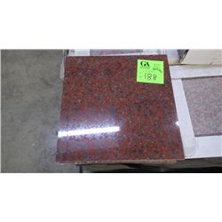 1 CRATE APPROX 260 PCS 12X12 AFRICAN RED GRANITE TILE RETAIL 7007.00 AT 26.95 PER SQ FT