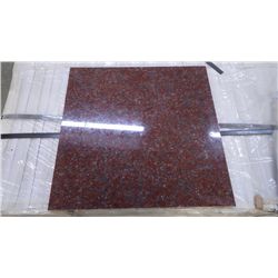 1 CRATE APPROX 168 PCS 18X18 AFRICAN RED GRANITE TILE RETAIL 13,263.00 AT 52.63 PER SQ FT