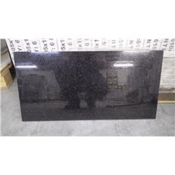1 CRATE APPROX 180 PCS 12X24 BLACK GALAXY GRANITE TILE RETAIL 7551.00 AT 20.98 PER SQ FT