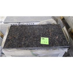 1 CRATE APPROX 180 PCS 12X24 TAN BROWN GRANITE TILE RETAIL 7371.00 AT 20.48 PER SQ FT