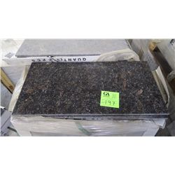 1 CRATE APPROX 168 PCS 12X24 TAN BROWN GRANITE TILE RETAIL 6879.00 AT 20.48 PER SQ FT